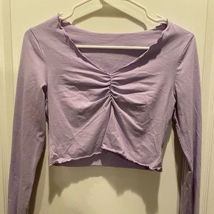 pastel purple cute cropped , brand: shein , size: M